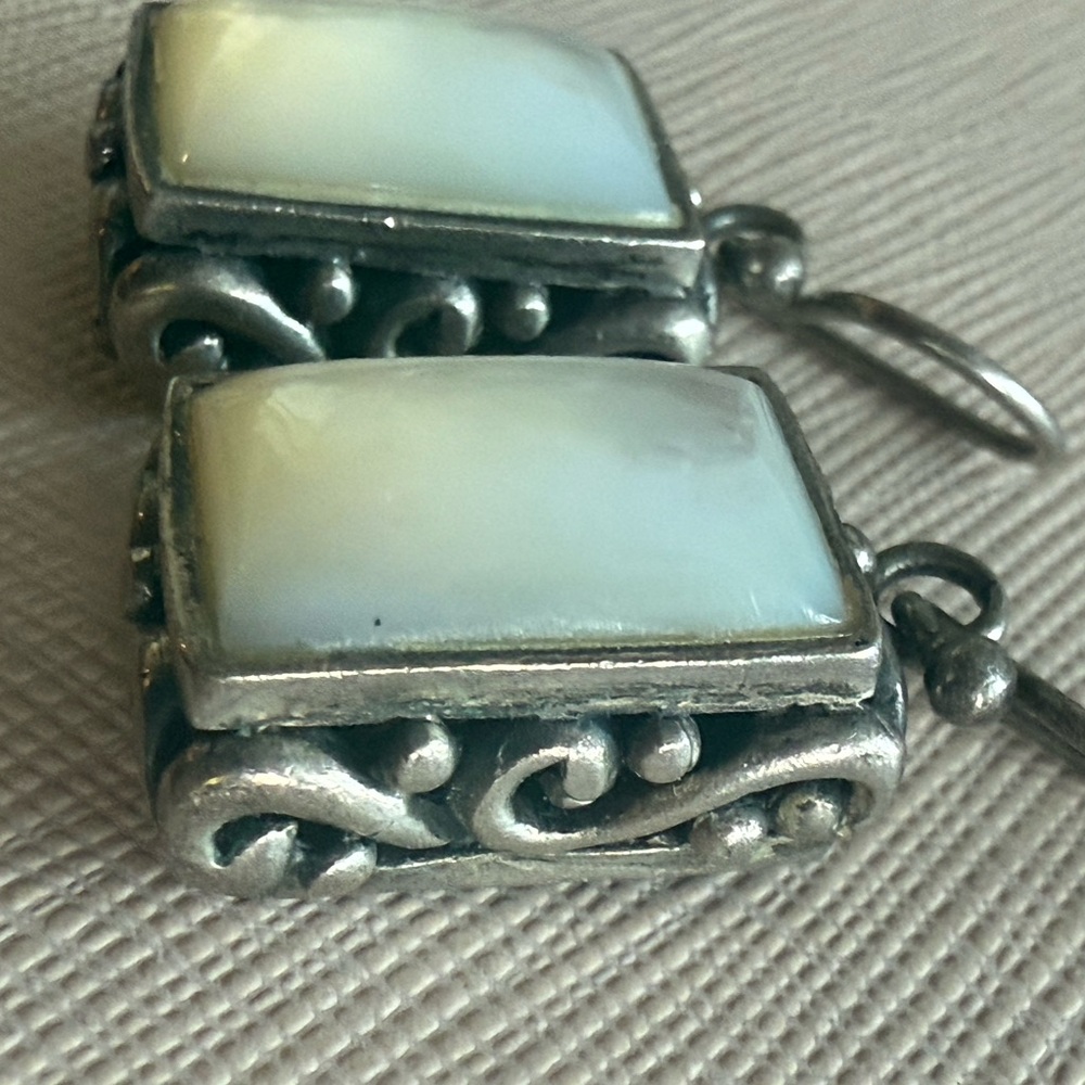 Chic Opalite Rectangular Drop Earrings - image 5